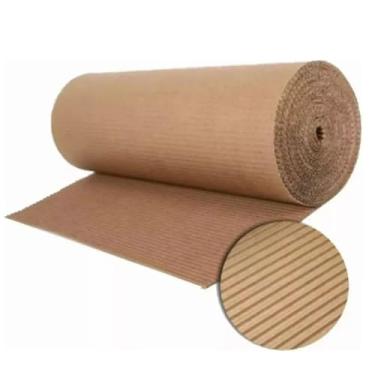 Imagem de Papelão Ondulado em Bobina, 60 cm x 25 metros, Proteção para Piso, Uso em Obras e Reformas