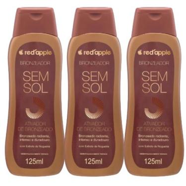 Imagem de Kit 3 Bronzeador Sem Sol Autobronzeador 125Ml - Red Apple