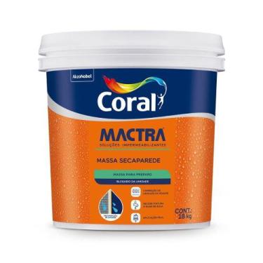 Imagem de Massa Seca Parede e Rodapé Coral Mactra 18KG