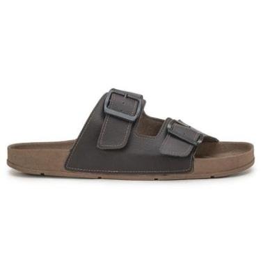 Imagem de Sandália Papete Nathos SLIDE  Masculina - CAFÉ-Masculino