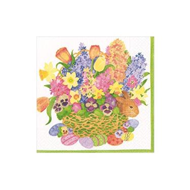 Imagem de Caspari Guardanapos de coquetel em caixa Peek-A-Boo Bunny - 40 por caixa