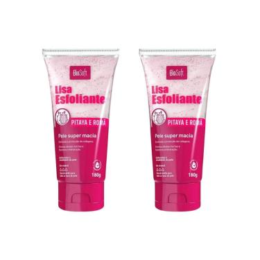 Imagem de Creme Esfoliante Soft hair 180g Biosoft Pitaya - Kit C/ 2un