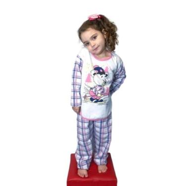 Imagem de Pijama Infantil Menina Moletinho Flanelado Inverno - Star Gold Store, 