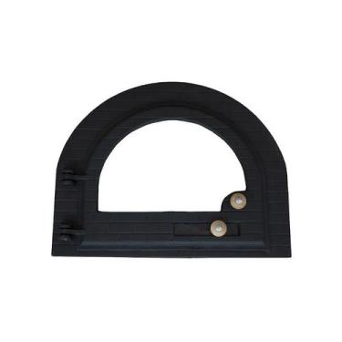 Imagem de Porta Forno Fogão a Lenha Pizza Ferro e Vidro Igloo 52x42cm - FUNDIÇÃO