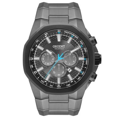 Imagem de Relógio ORIENT solar cronógrafo preto azul MYSSC017 G1GX