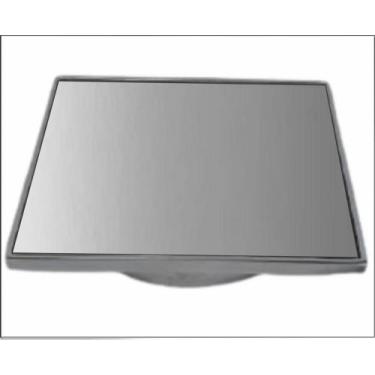 Imagem de TAMPA PROTETORA INOX 304 2mm E BASE ALUMINIO 10X10 POLIDO - MONTAL SAF