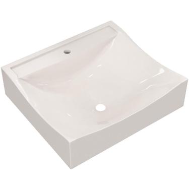 Imagem de Cuba De Apoio Quadrada Para Banheiro Lavabo C01 Q440 Bege