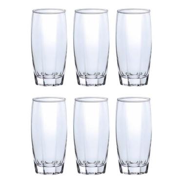 Imagem de Copos de Vidro Jogo com 6 Florence 370ml Transparente Luxo - CRISTAR