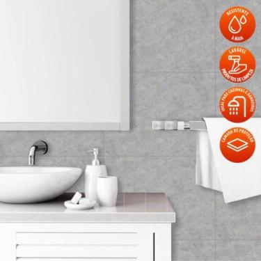 Imagem de Revestimento de Azulejo Cimento Queimado 270 - Inove Papéis de Parede