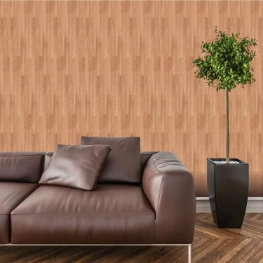 Imagem de Papel De Parede Adesivo Madeira Lavável Cozinha 3 metros