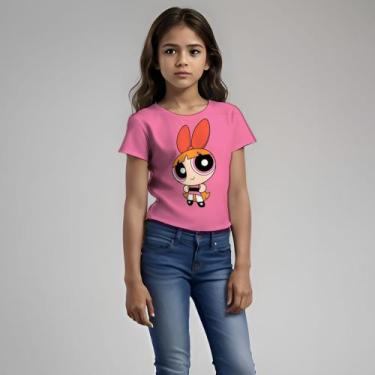 Imagem de Camisa Camiseta Blusa Meninas super poderosas lindinha florzinha docin