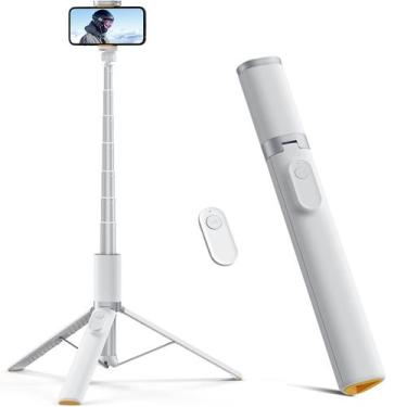 Imagem de Tripé para telefone TODI 63 extensível Selfie Stick branco