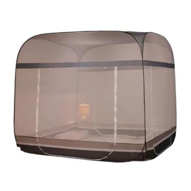 Imagem de Tenda de Mosquiteiro Dobrável de Poliéster Portátil Rede Mosquiteira Pop-up Família Rede Mosquiteira Cama Respirável