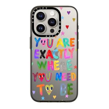 Imagem de CASETiFY Capa Compacta Para iPhone 15 Pro [2X Testada Contra Quedas De Nível Militar/Proteção Contra Quedas De 1,2 M] Você Está Exatamente Onde Precisa Estar