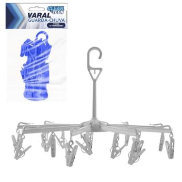 Imagem de Varal de Roupa Intima Meia Guarda Chuva 16 prendedores Sortido - CLEAN