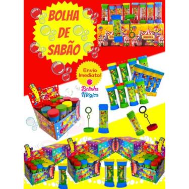 Imagem de 10 Bolha de Sabão Bolinha com Liquido P/ Personalizar Colorido Kit Fes