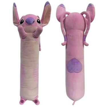 Imagem de Pelúcia Stitch Angel Almofada Disney Travesseiro Grande 70cm - fun, An