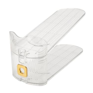 Imagem de 2 Pacote de Slot Slot Organizador, Ajuste de Dupla Camada Pilha de Sapatos Poupador de Espaço para um par de Sapatos, Cano de Sapato de Deck Duplo Riser Rack para Organização do