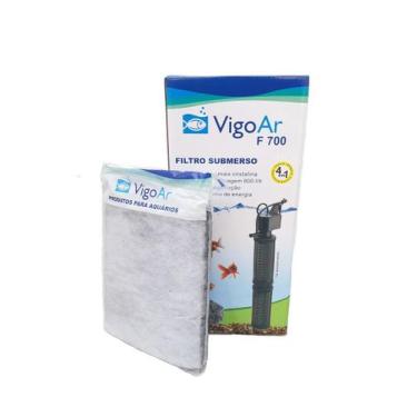 Imagem de Filtro Interno C/ Bomba F700 Aquario Até 200l Vigoar+1 refil, 110V