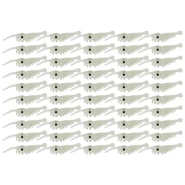 Imagem de Iscas de Isca Em de Camarão Mole 50pcs Simulação Artificial Lares Camarão para Os Amantes água Fresca é Fácil Transportar