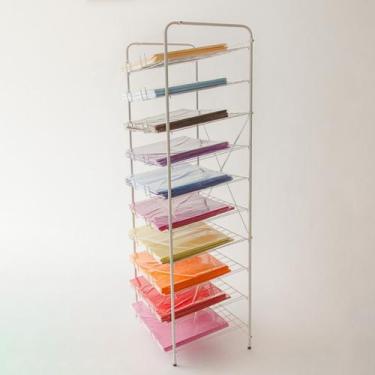 Imagem de Expositor Organizador EVA Cartolina 10 Prateleiras Compartimentos Pret