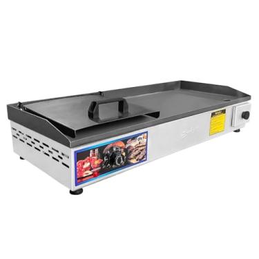 Imagem de Chapa Elétrica Sevefort Grill com Abafador e Prensa Manual, 70x30cm, Termostato até 300°, 110V/220V (110v)