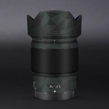 Imagem de Skin Lens Camera Skin Wrap Vinil Protetor Adesivo Acessórios de Fotografia para Nikon Z 35mm F1.8S (Triângulo Verde)