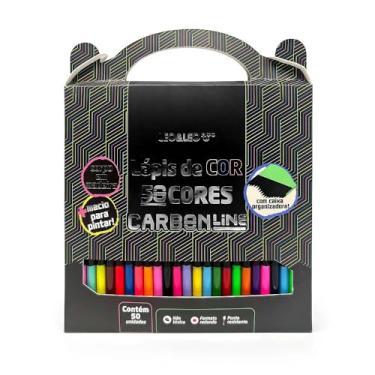 Imagem de LÁPIS DE COR CARBON LINE 50 CORES REDONDO LEO&LEO