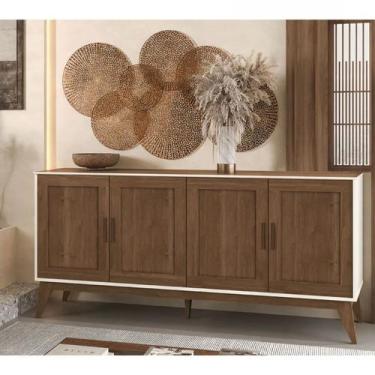 Imagem de Buffet Aparador Organizador Sierra 4 Portas 172cm Edn, Nogueira
