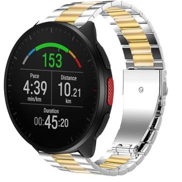 Imagem de Compatível com pulseira de smartwatch Polar, pulseiras de substituição de aço inoxidável de liberação rápida de 20 mm e 22 mm compatíveis com smartwatch Polar Unite, Ignite, Ignite 2, Ignite 3, Pacer,