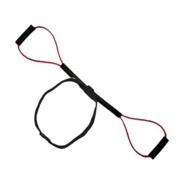 Imagem de UGPLM Faixa de resistência para boxe, equipamento de treinamento de boxe, 8 palavras, corda de tensão elástica para academia em casa, Vermelho 20lb