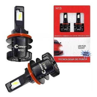 Imagem de Lâmpada Super Led Cinoy H15 H13 H4 Farol Alto e Baixo conector complet