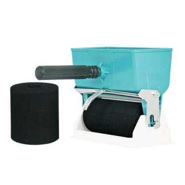 Imagem de Generic Rolo aplicador de cola manual, espalhador de cola fácil de usar com suporte e interruptor de controle para móveis de carpintaria e marcenaria, 6 Polegadas