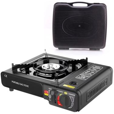 Imagem de Fogao a Gas Portatil 1 Boca 2.9kW Multiuso Camping Black