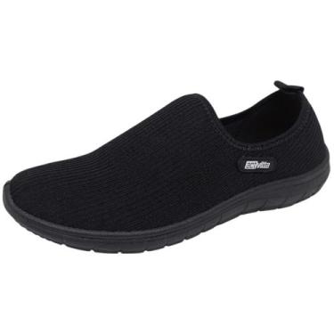 Imagem de Tenis Feminino Slip On Conforto Fácil Calce Running Actvitta, Preto, P