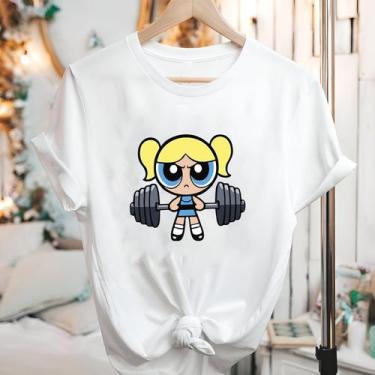 Imagem de Camisetas Meninas Super Poderosas Manga Curta Blusão - Eletron Fashion