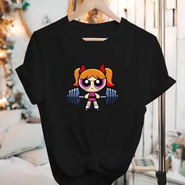 Imagem de Camisetas Meninas Super Poderosas Manga Curta Blusão - Eletron Fashion