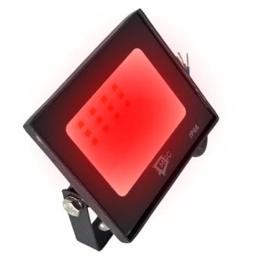 Imagem de Refletor Holofote Led 20W Luz Vermelha, A Prova D' Agua Bivolt Uso Externo - IP66
