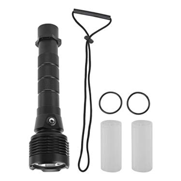 Imagem de Lanterna de Mergulho de Luz Forte 3600LM LED de Longo Alcance Luz de Mergulho Liga de Alumínio IPX8 à Prova D'água Tocha de Mergulho, Lanterna de Iluminação Multifuncional para Acampamentos