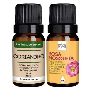 Imagem de Óleo Essencial De Coriandro + Vegetal De Rosa Mosqueta 10Ml - Essência