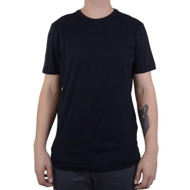 Imagem de Camiseta Masculina Lado Avesso Algodão Pima Preta - LH1642-Masculino