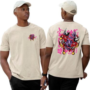 Imagem de Camisa Algodão Basica‎ The Wolf's Mask Abstract-Unissex