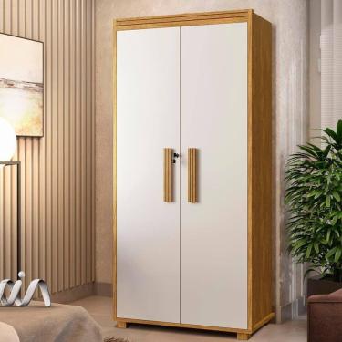 Imagem de Armário Multiuso Com Chave E Fechadura 2 Portas Cinamomo Off White Liceu Shop JM