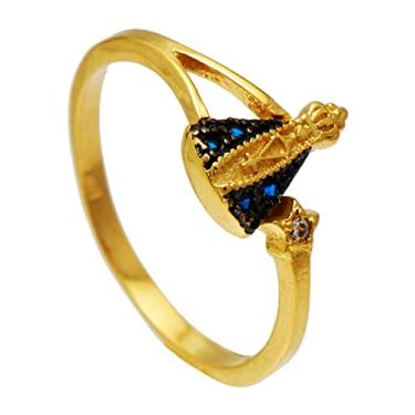 Imagem de Anel Softjoias Nossa Senhora Ponto De Luz Folheado Em Ouro 18K (19)