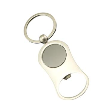Imagem de SiaBiced Chaveiro Abridor de Garrafas de Cerveja, Chaveiro Exclusivo de Liga de Zinco, Chaveiro Abridor de Garrafas para Bar, Restaurante, Cozinha Doméstica, 2,9 cm x 6,6 cm