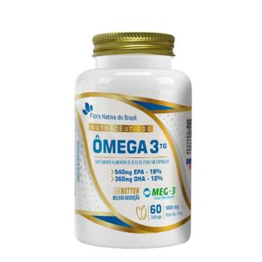 Imagem de Ômega 3 TG Flora Nativa  60 Cápsulas com 540mg EPA 360mg DHA - FLORA N