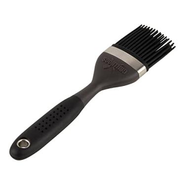 Imagem de GRILLHOGS Escova para molho de silicone, alças de toque macio premium, pincel de pastelaria e óleo e churrasqueira, pode ser lavado na lava-louças e resistente ao calor, 19 cm