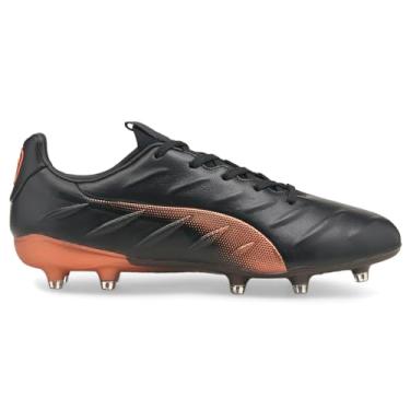 Imagem de PUMA Chuteira masculina King Platinum 21 Firm GroundAg Chuteiras de futebol com chuteiras, solo firme, grama - Preto, Preto, 7.5