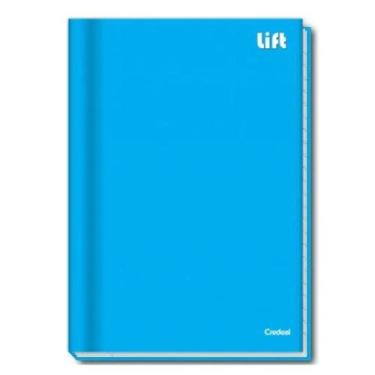 Imagem de Caderno Brochura Universitário 1 Matéria 80 Folhas Lift CREDEAL, Azul