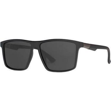 Imagem de Óculos de Sol Masculino Original Quadrado Preto UV400 Polarizado Villa